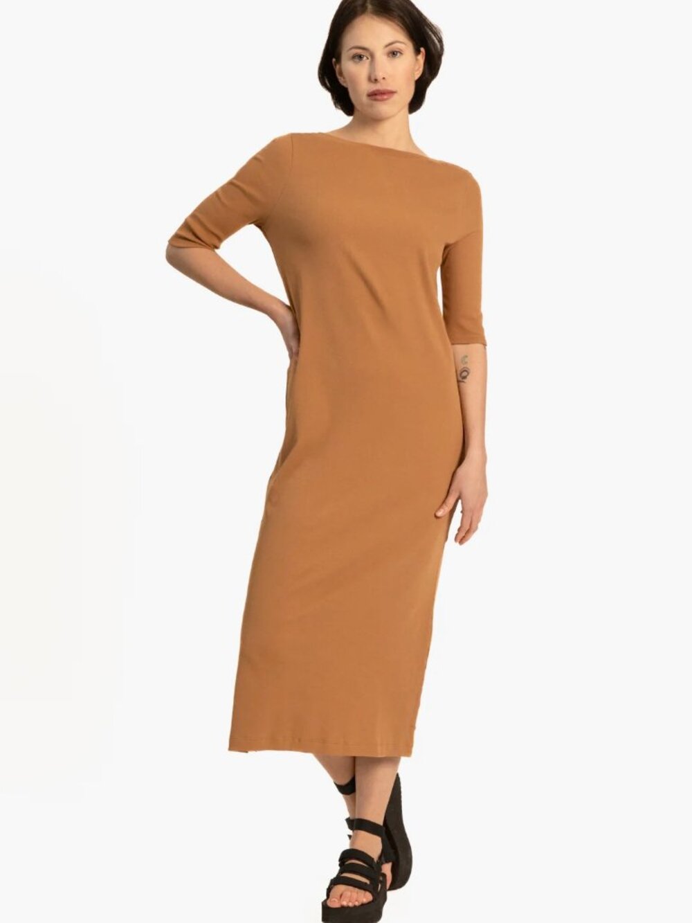 Paper Label Alice Dress (reversible)- grey, size large